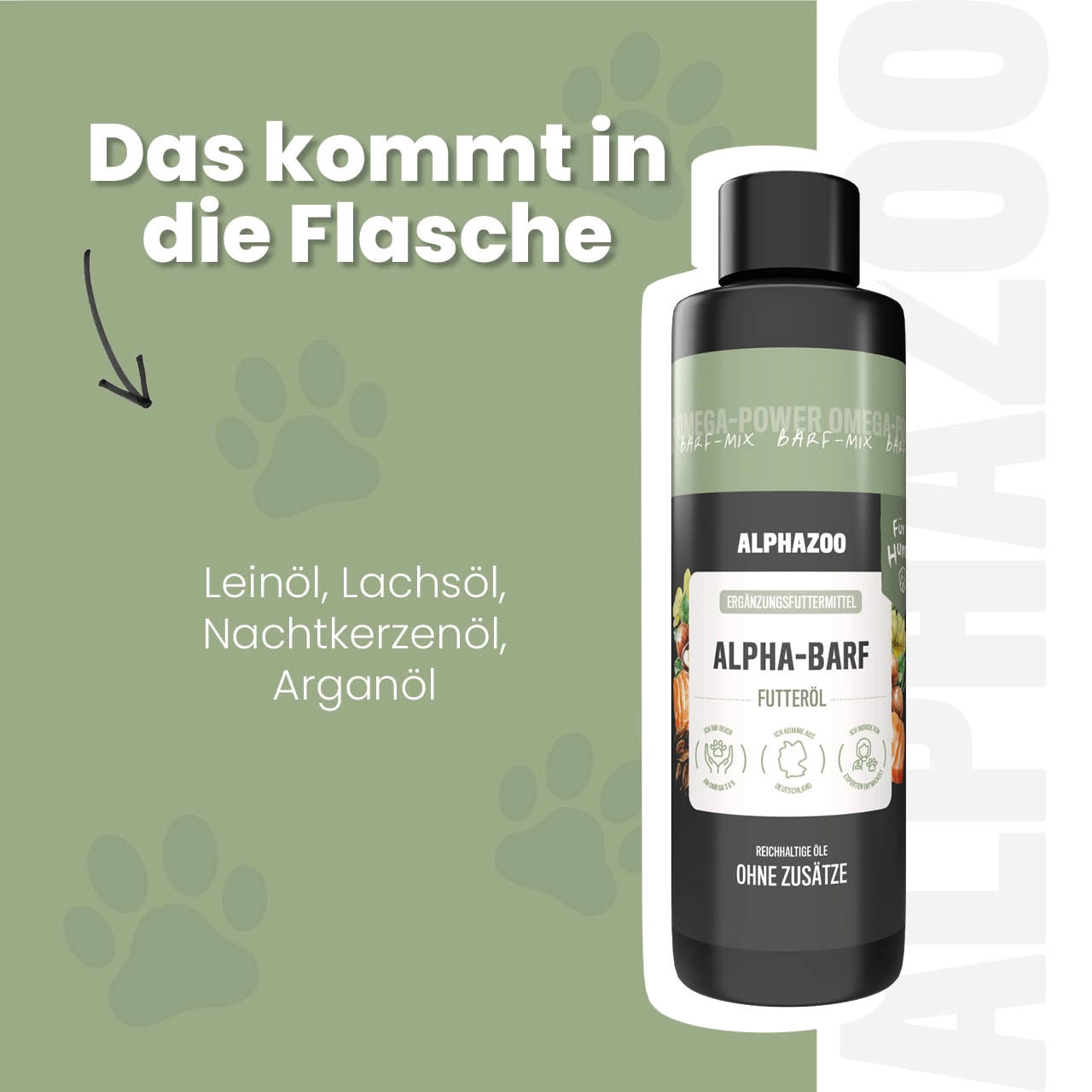 Alpha-Barf Futteröl für Hunde