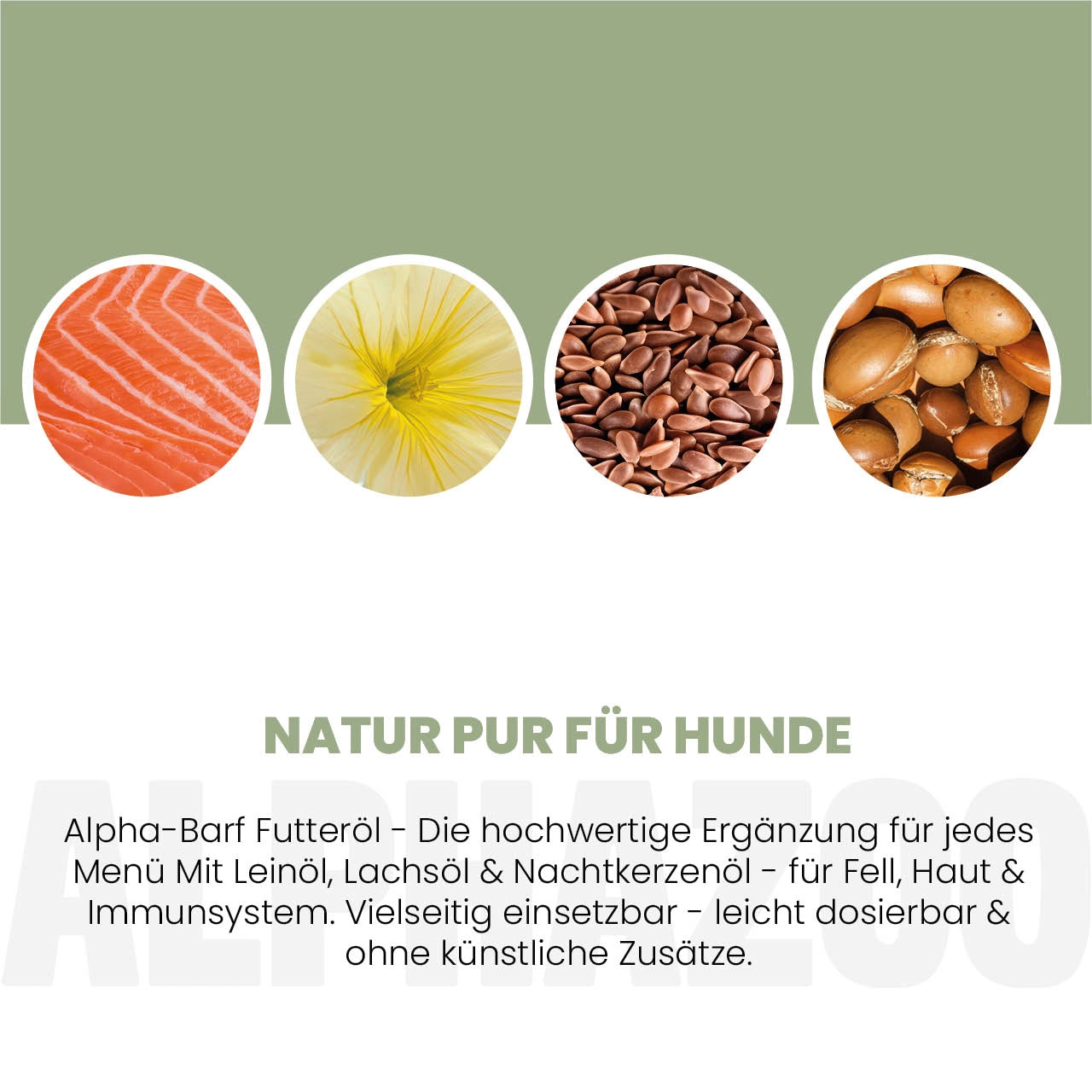 Alpha-Barf Futteröl für Hunde