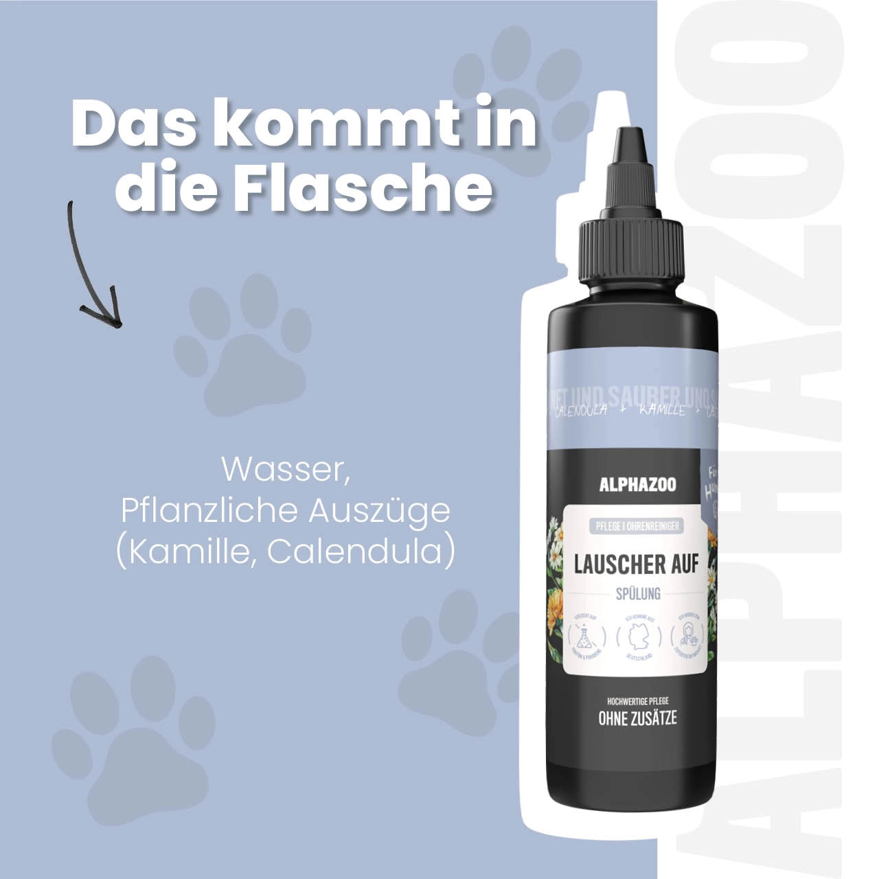 Lauscher-Auf Ohrenreiniger fĂŒr Hunde