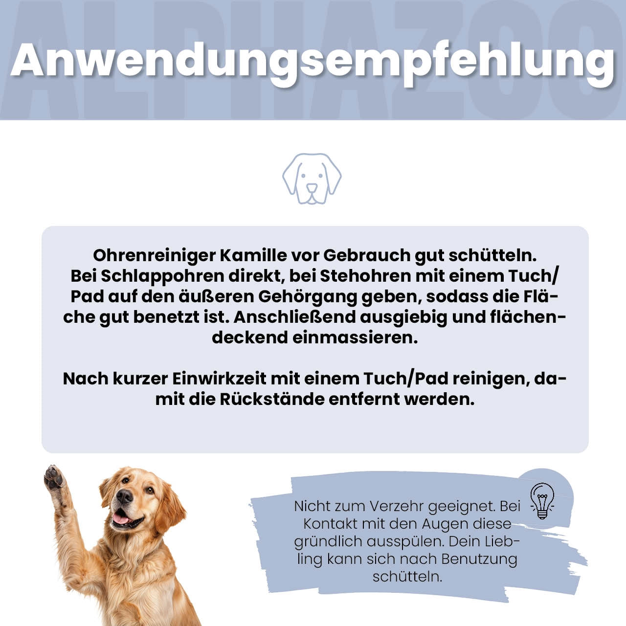 Lauscher-Auf Ohrenreiniger fĂŒr Hunde