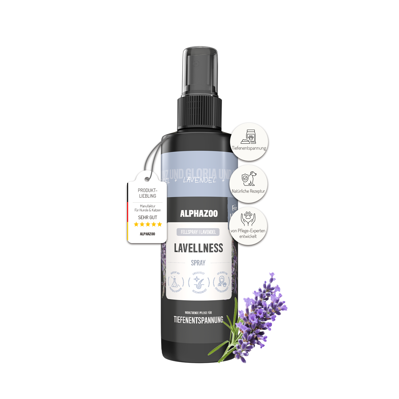 Lavellness Fellspray für Hunde 250 ml