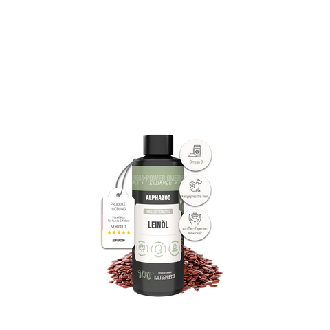 Premium linseed oil for dogs & cats I Omega 3 linseed oil