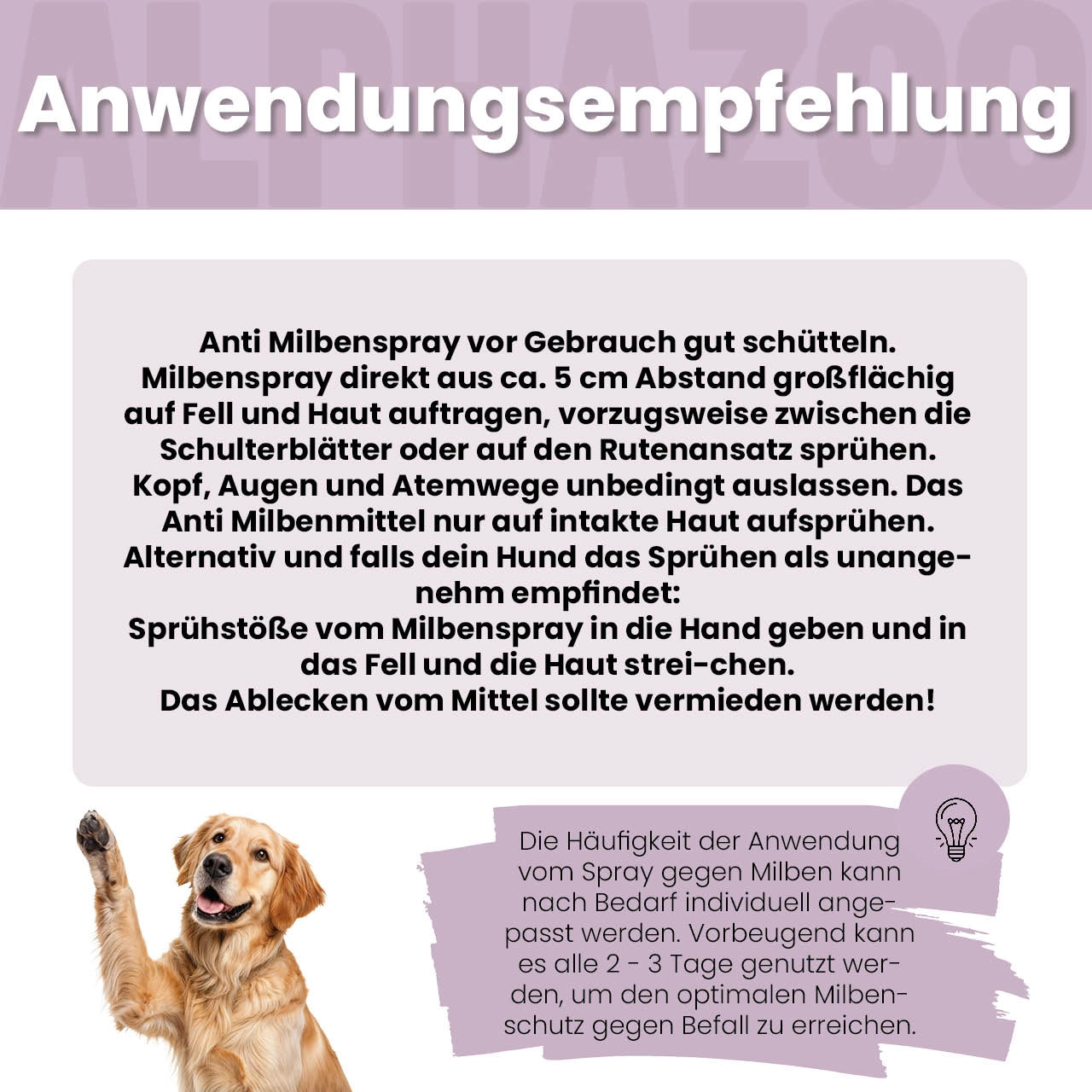 MilbHunter Milbenspray für Hunde
