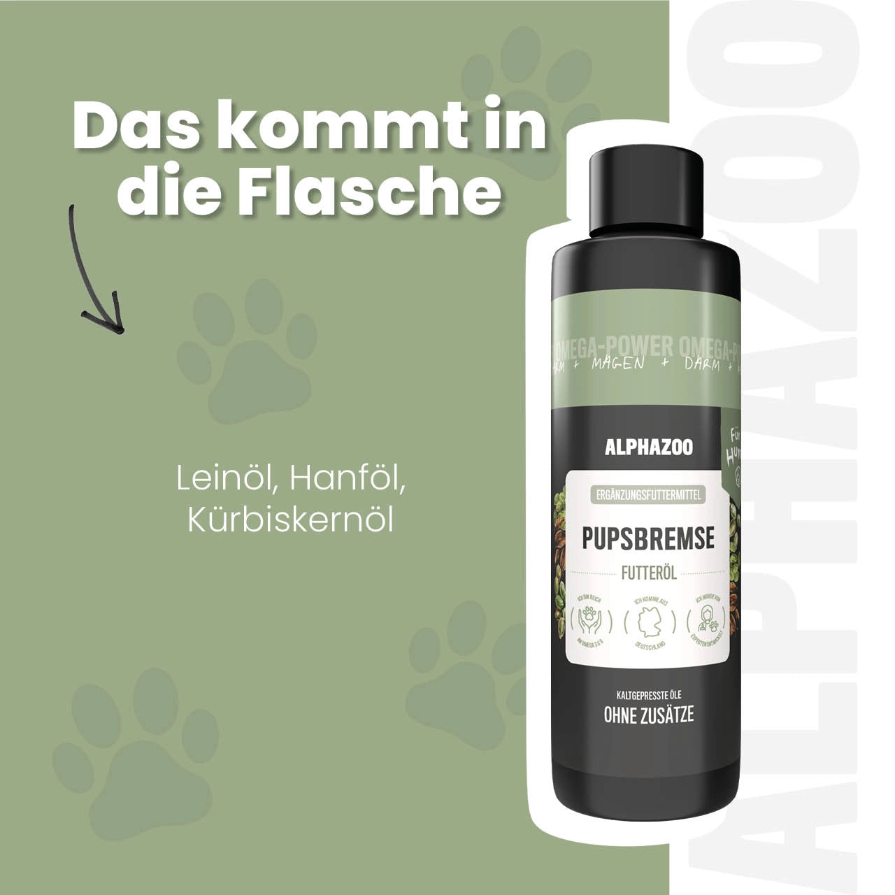 Pupsbremse Futteröl für Hunde
