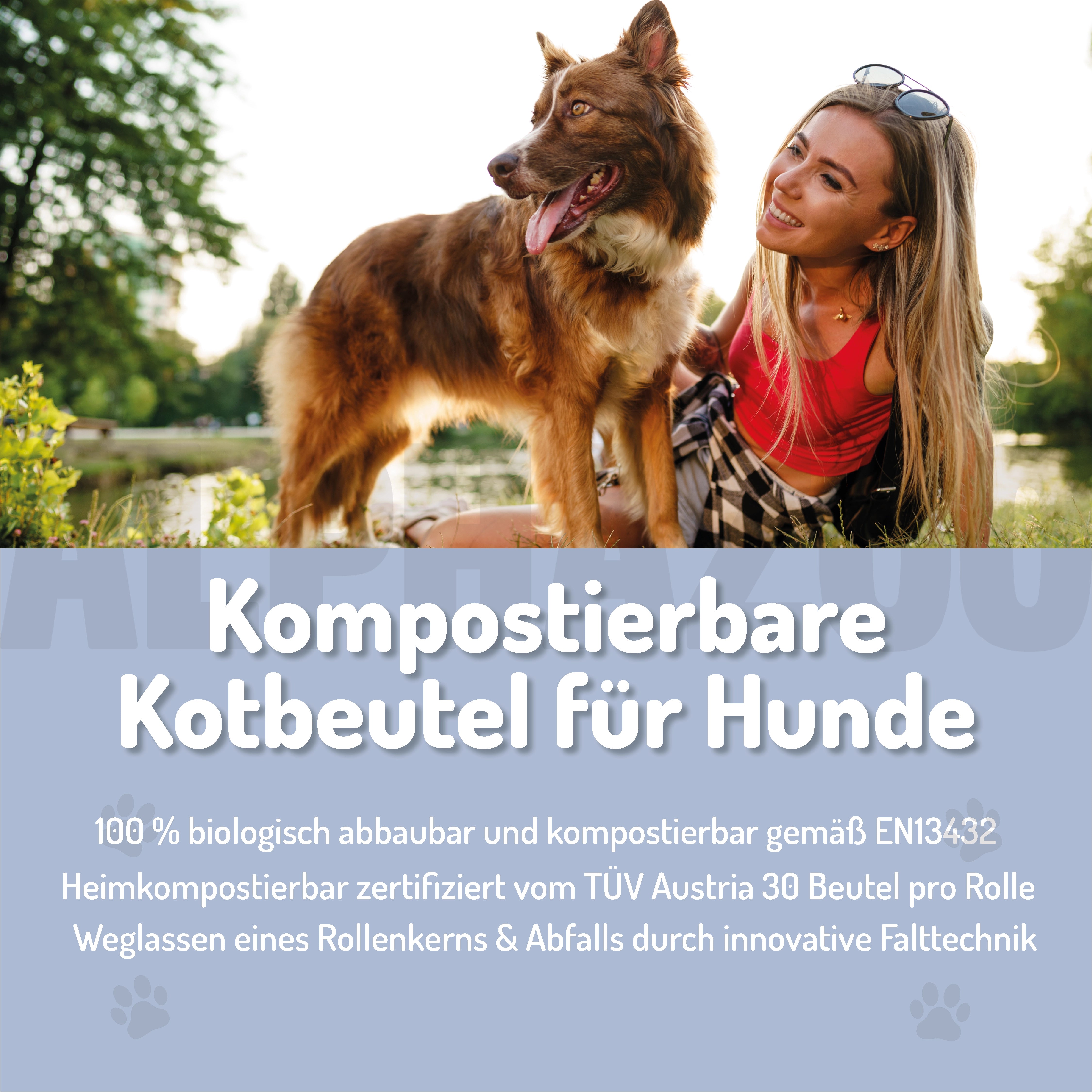 Pupssäckchen Kotbeutel - kompostierbare Hundekotbeutel, nachhaltig & biologisch abbaubar