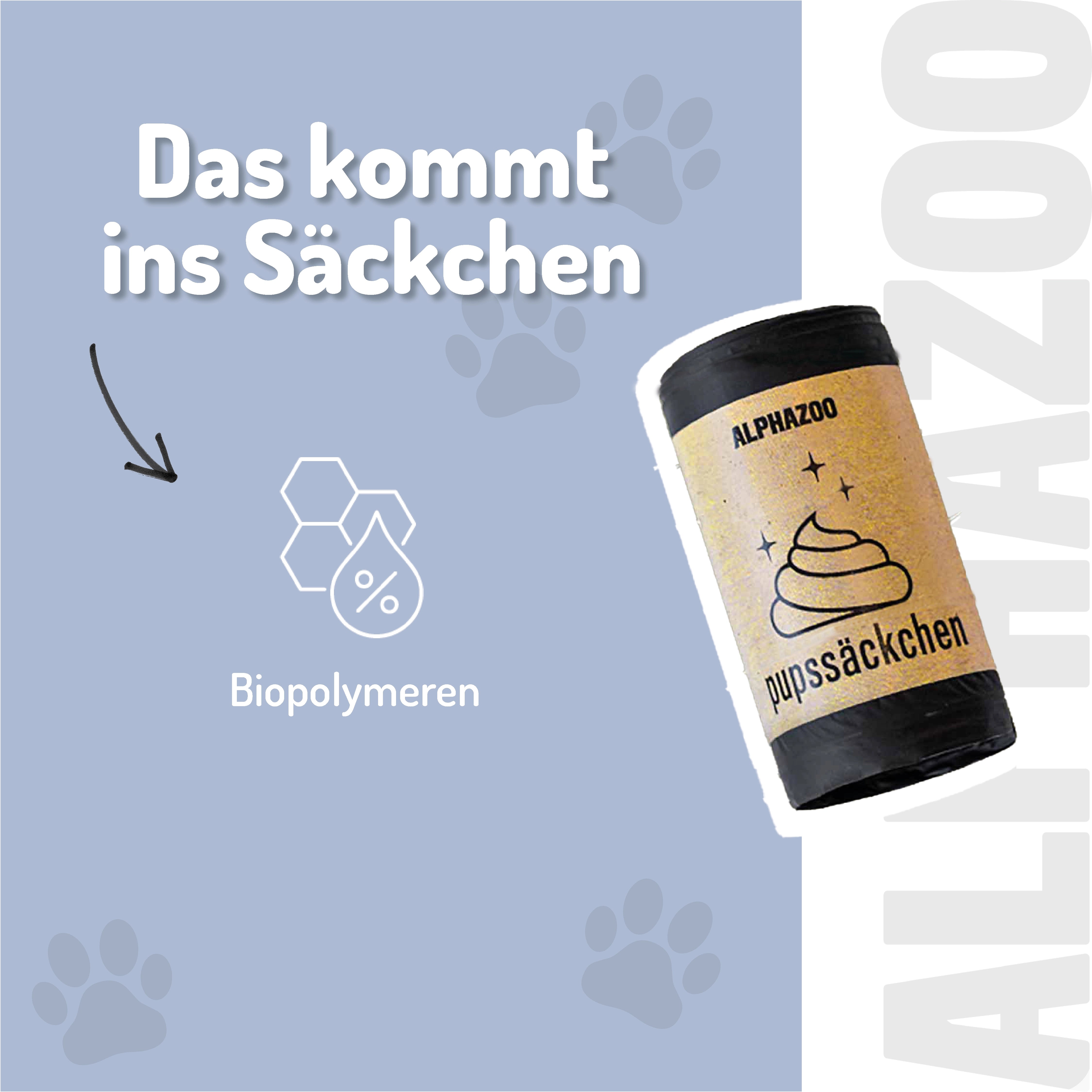 Pupssäckchen Kotbeutel - kompostierbare Hundekotbeutel, nachhaltig & biologisch abbaubar
