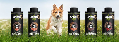 Fünf Premium Futteröle von Alphazoo und Hund - Die Vorteile von Futterölen
