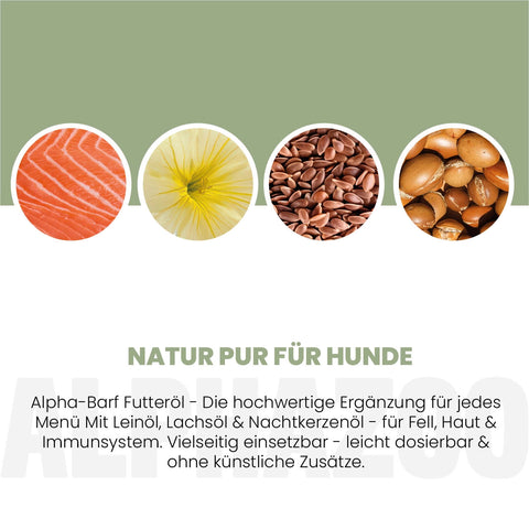 Alpha-Barf Futteröl für Hunde