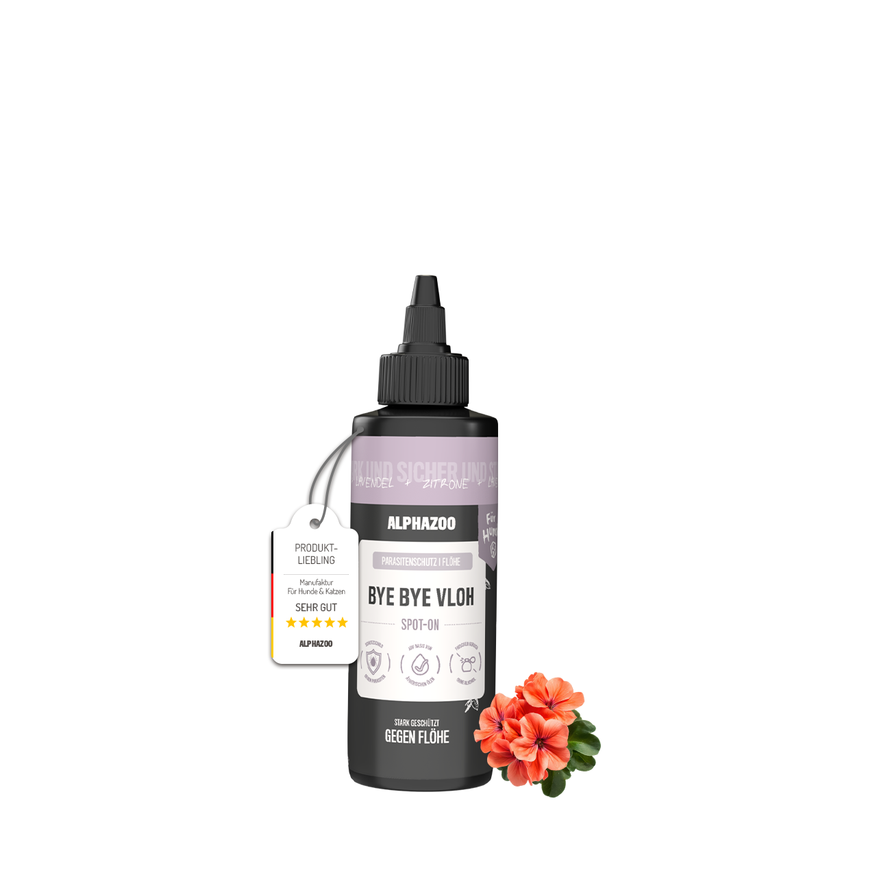 
                    ByeByeVloh Spot-On for dogs 100 ml ByeByeVloh Spot-On for Dogs 100 ml – Effective protection against fleas
                    