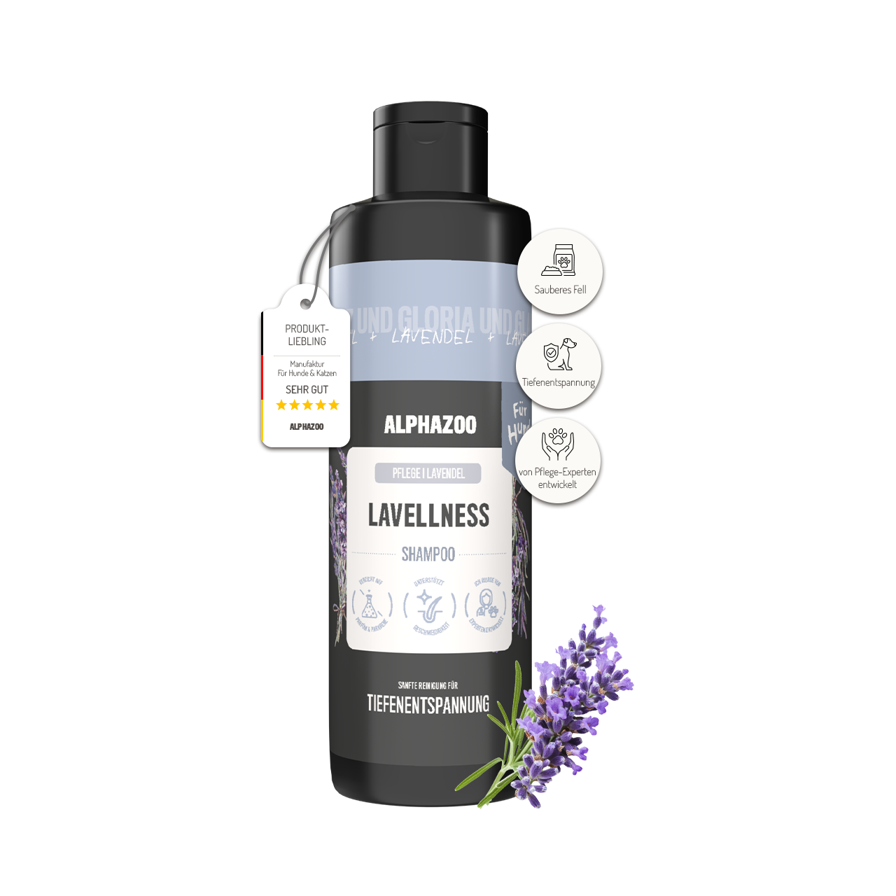 
                    Lavellness Shampoo for Dogs 250 ml Lavellness Shampoo for dogs – gentle care with lavender & coconut
                    
