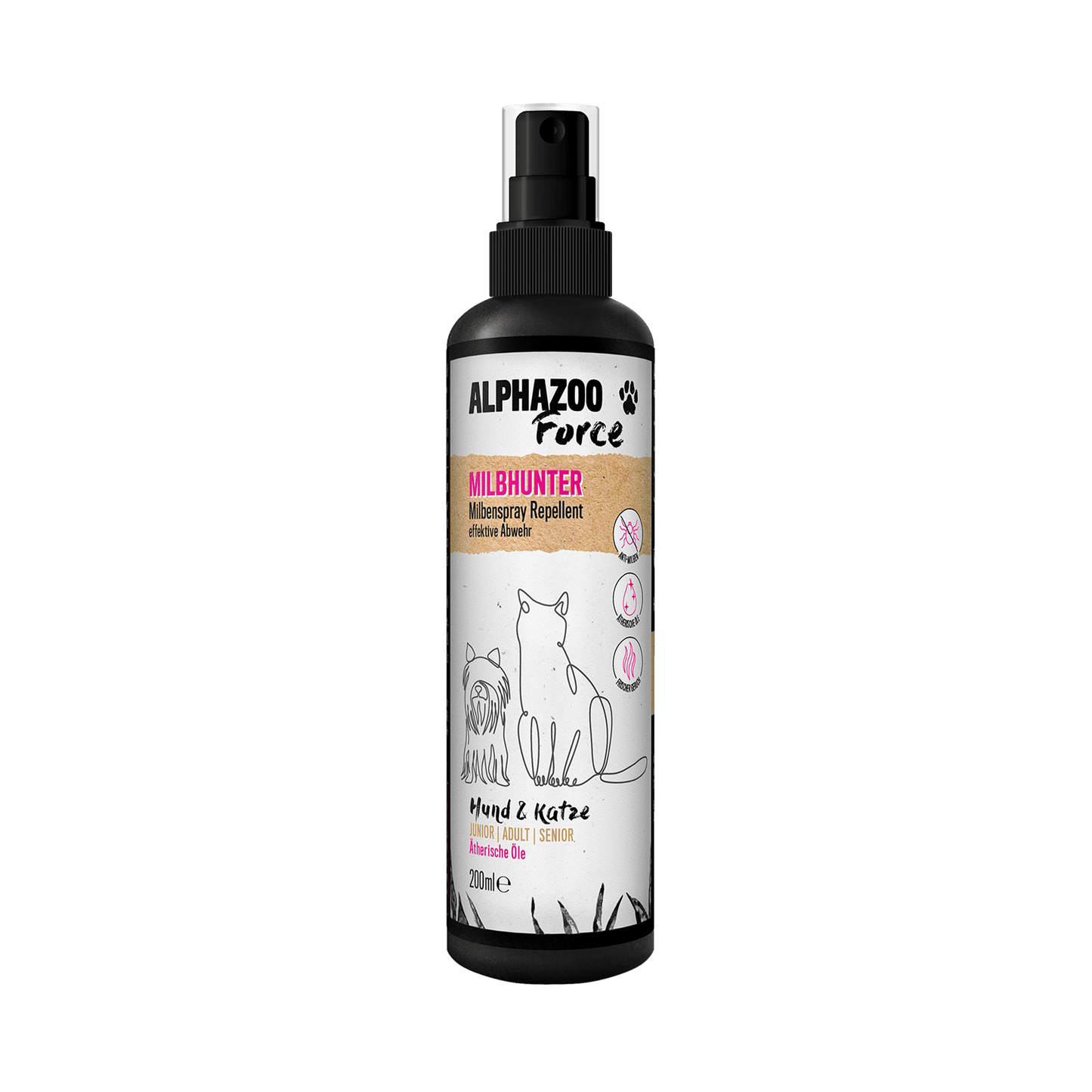 MilbHunter mite spray for dogs and cats I strong anti-mite agent