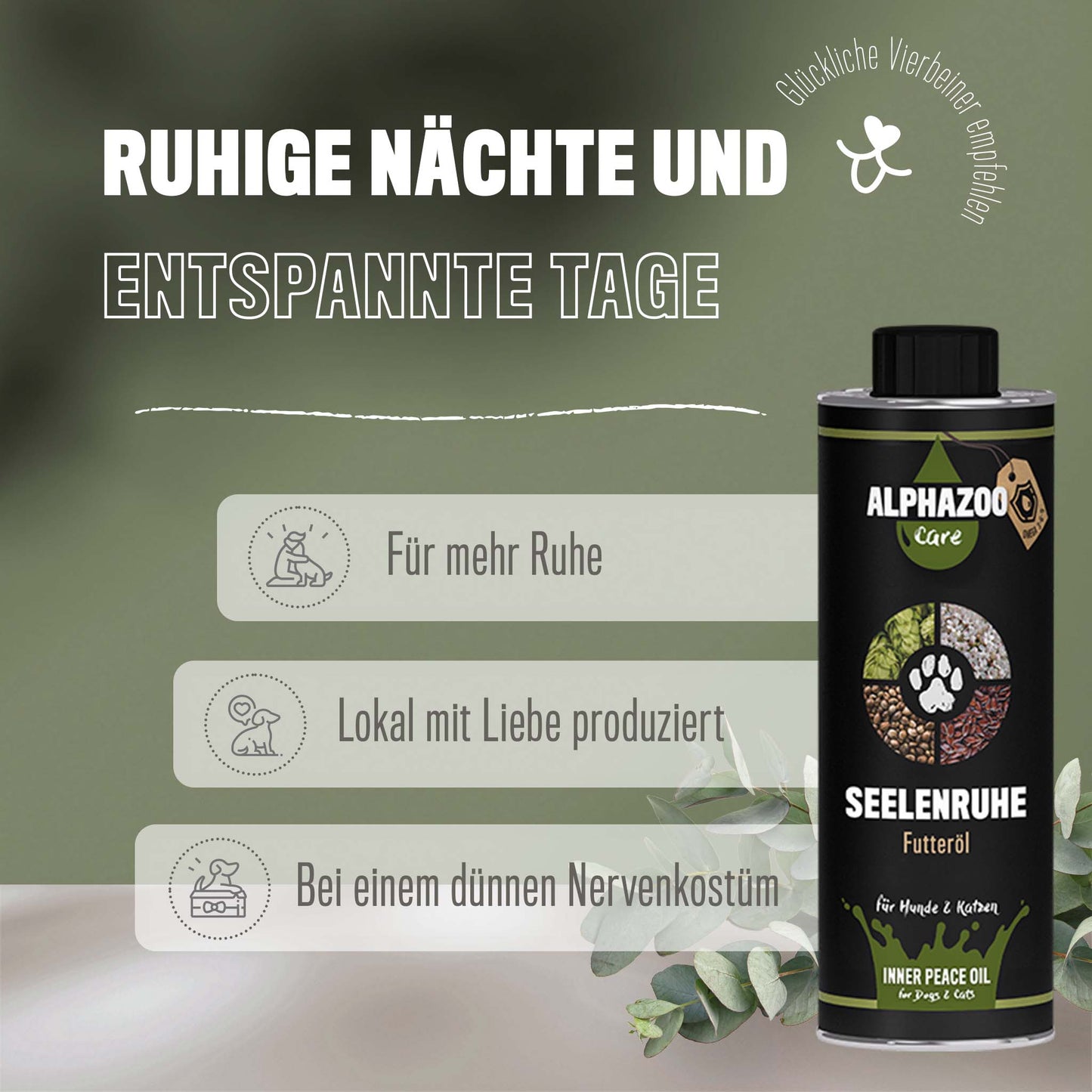 Seelenruhe food oil for dogs & cats I New peace & relaxation