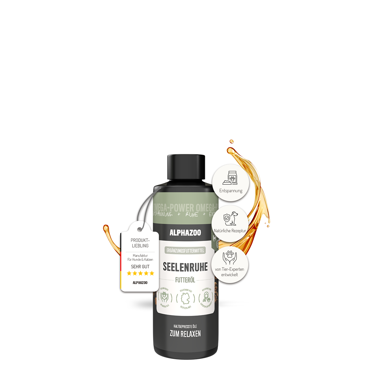 
                      Seelenruhe food oil for dogs Calmness Feeding Oil - Natural relaxation for dogs
                      