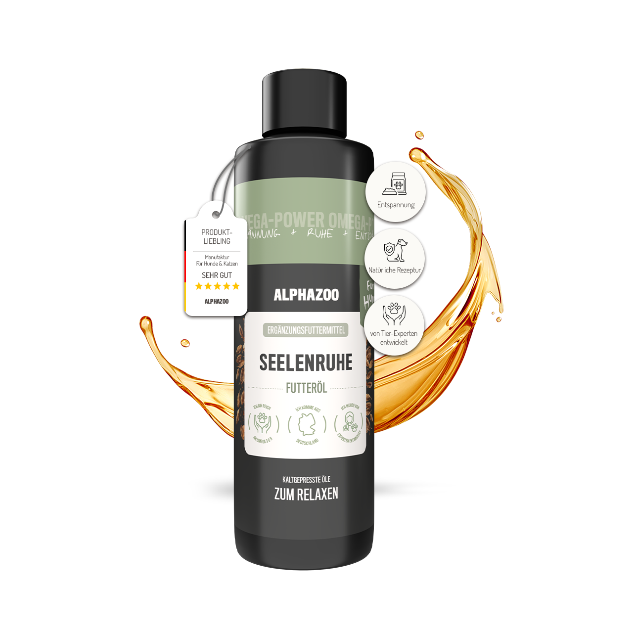 
                    Seelenruhe food oil for dogs Calmness Feeding Oil - Natural relaxation for dogs
                    