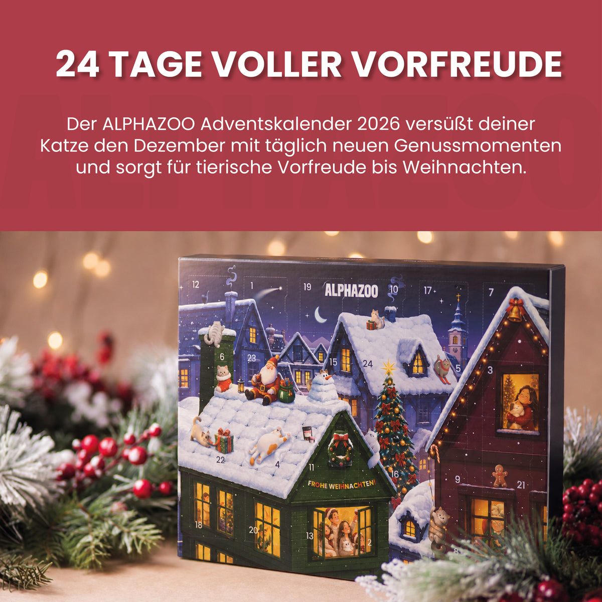 Alphazoo Adventskalender 2026 für Katzen