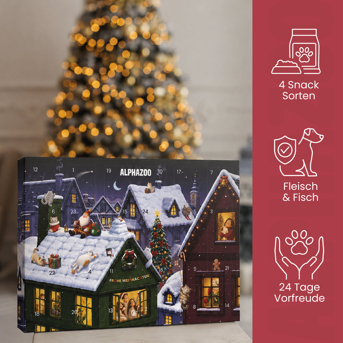 Alphazoo Adventskalender 2026 für Katzen