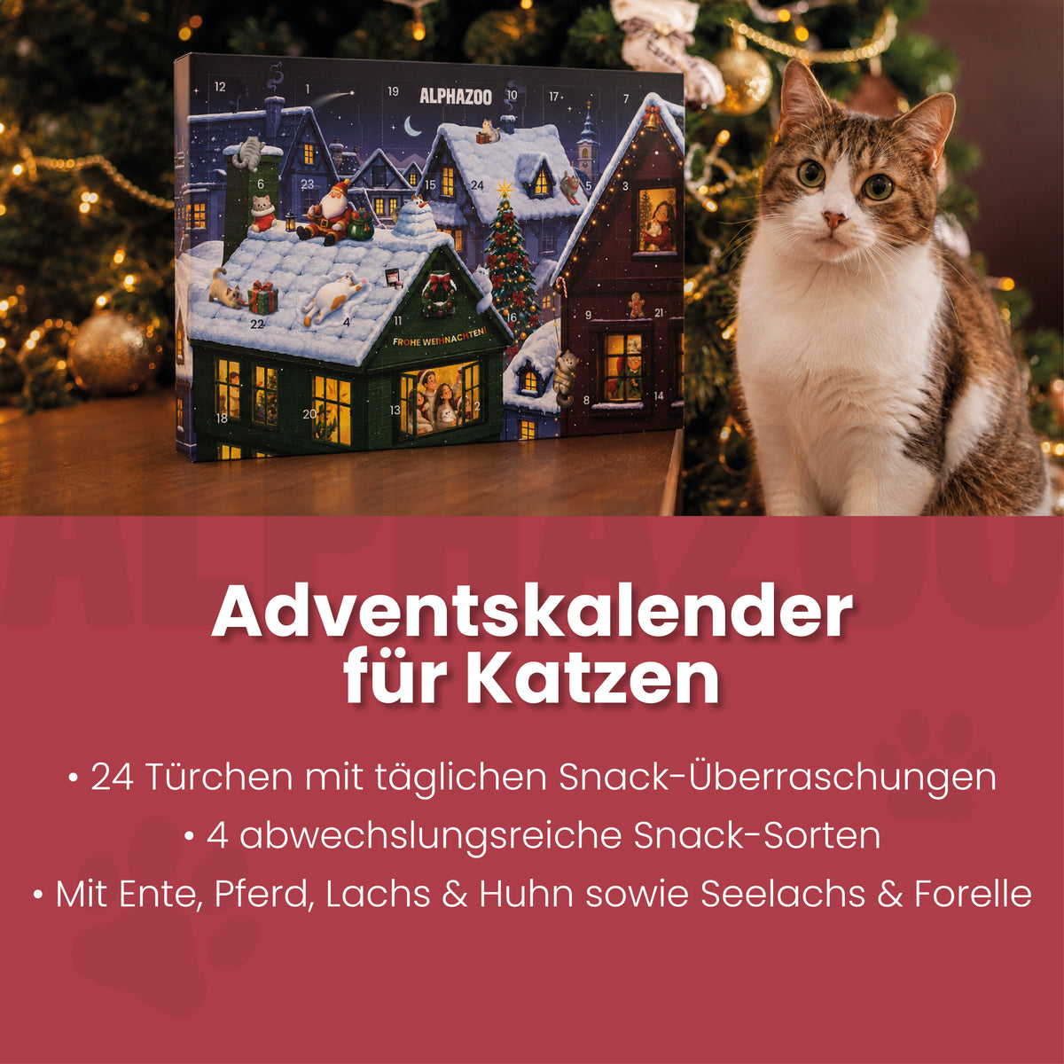 Alphazoo Adventskalender 2026 für Katzen