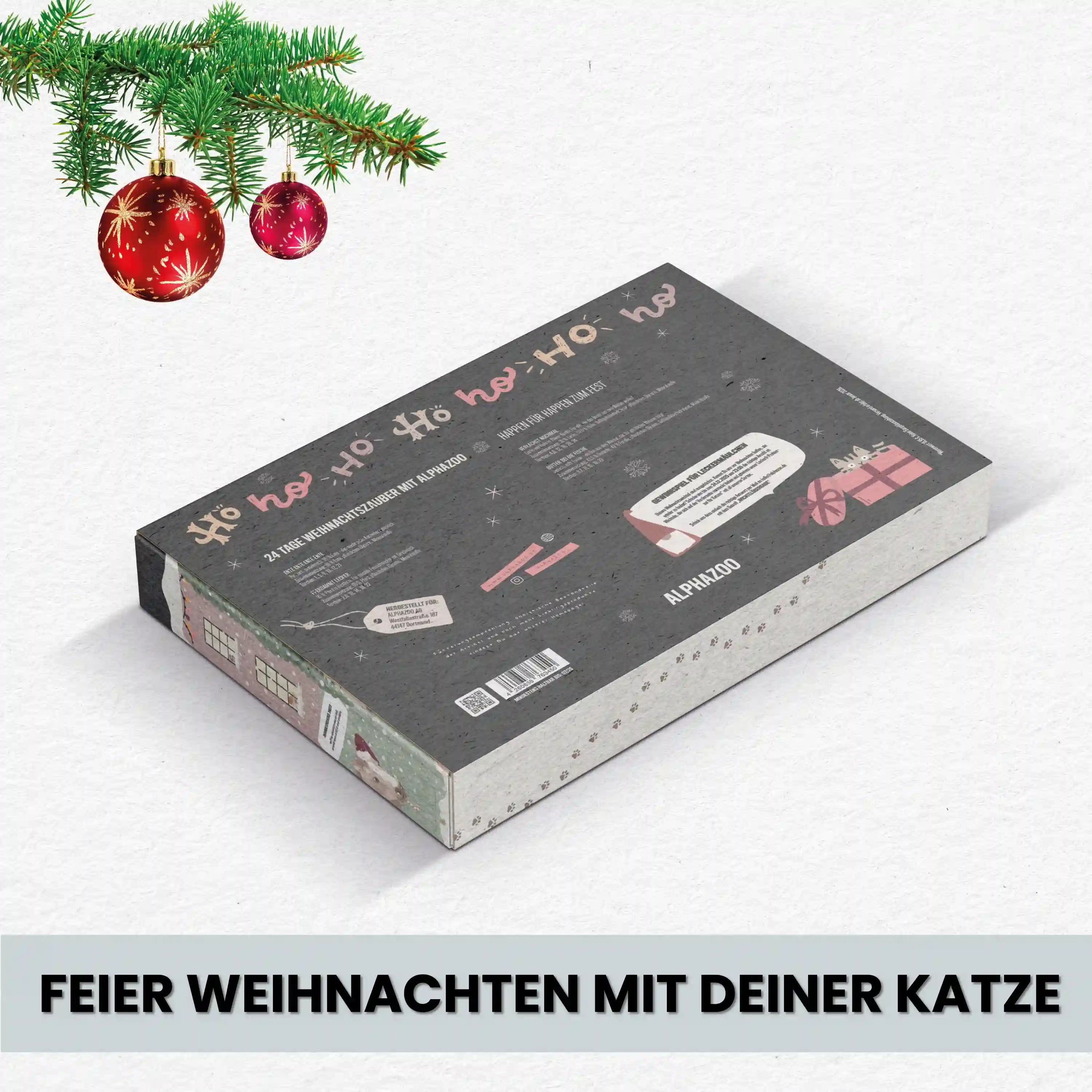 Alphazoo Adventskalender 2025 für Katzen Alphazoo Adventskalender 2025 für Katzen - 24 hochwertige Snacks, gesunde Leckerlis, ideales Weihnachtsgeschenk für Katzenbesitzer, getreidefrei