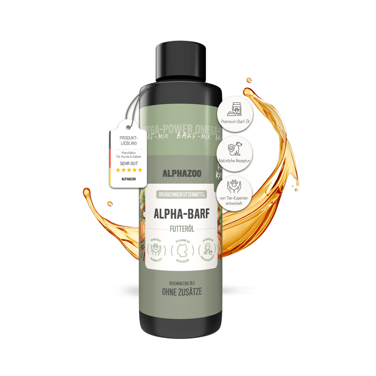 Alpha-Barf food oil for cats Alpha-BARF Cat Food Oil – for a shiny coat & healthy skin