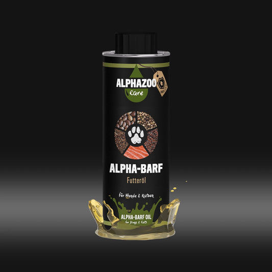 Alpha Barf food oil for dogs & cats I Omega 3 6 9 for barfing