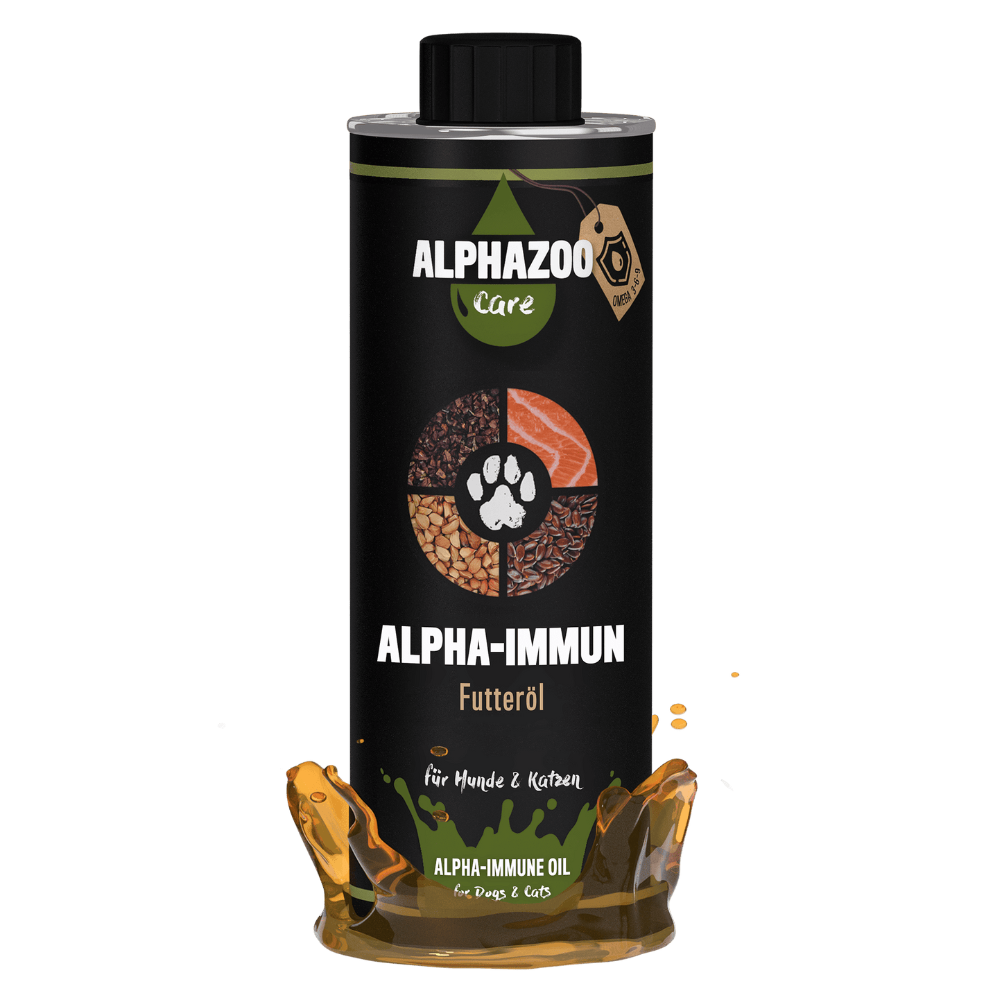 Alpha-immune feed oil