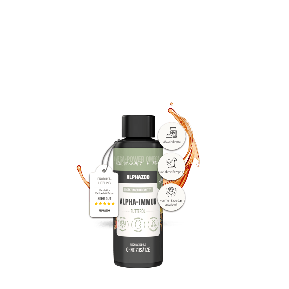 
                      Alpha-Immun food oil for dogs and cats I strengthen the immune system Alpha-Immun Dog Food Oil – Natural oil with Omega fatty acids
                      