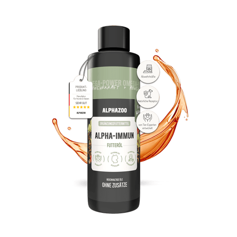 Alpha-Immun Futteröl für Hunde Alpha-Immun Futteröl Hund – Naturbelassenes Öl mit Omega-Fettsäuren