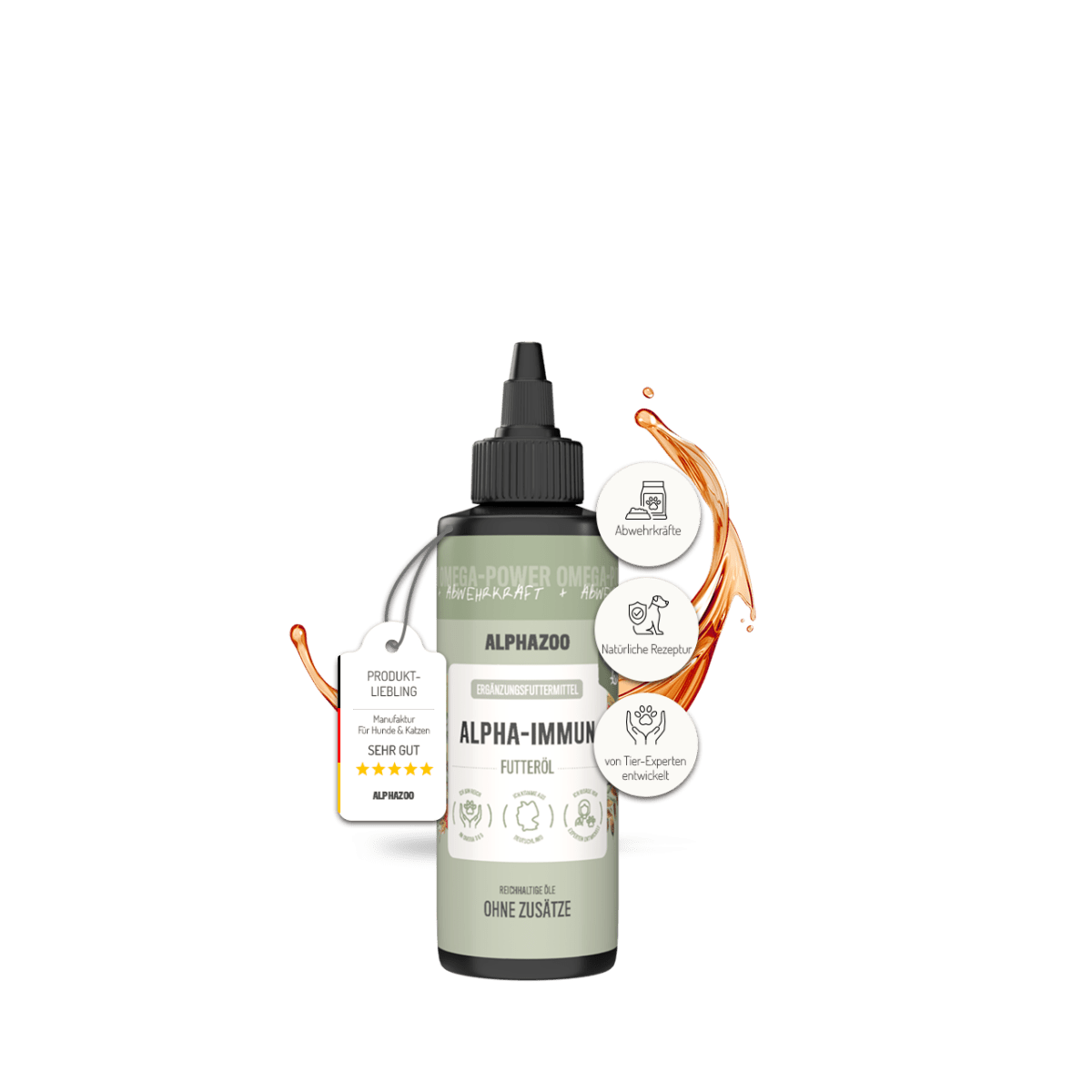 
                      Alpha-Immun Futteröl für Katzen Alpha-Immun Futteröl für Katzen – Kaltgepresst, regional & nachhaltig
                      