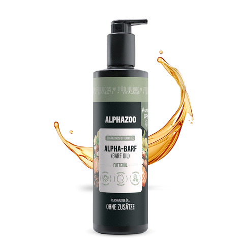 Alpha Barf food oil for dogs & cats I Omega 3 6 9 for barfing
