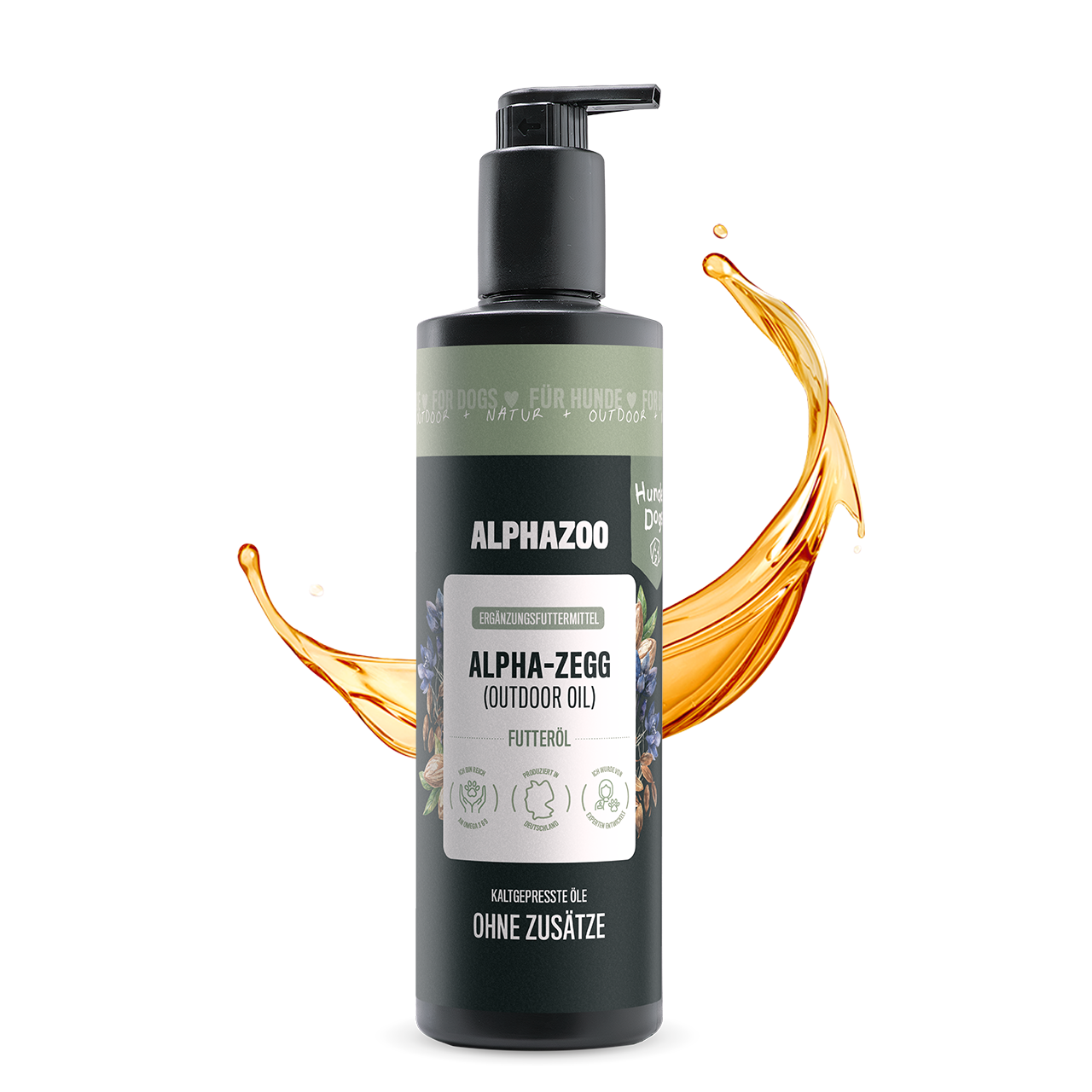 
                      Alpha-Zegg food oil for dogs I companion in spring and summer Alpha-Zegg feeding oil for dogs: For skin, coat & more vitality
                      