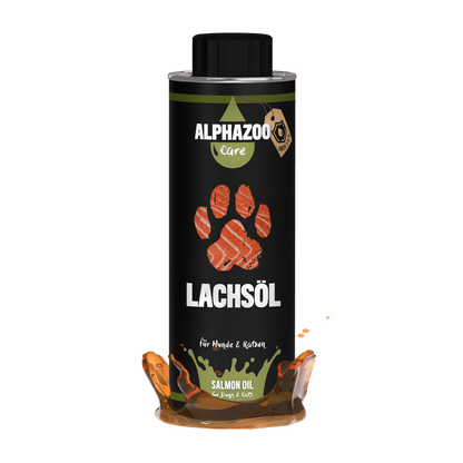 Premium Lachsöl für Hunde & Katzen I Natürliches Omega-3 Fischöl