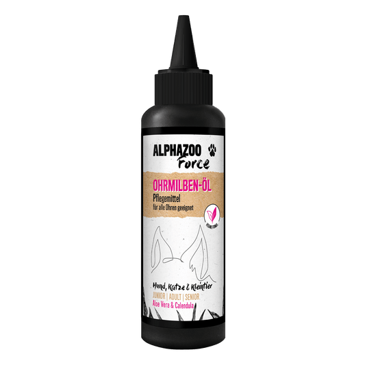 Ear mite oil 100ml for dogs &amp; cats I Strong remedy against ear mites