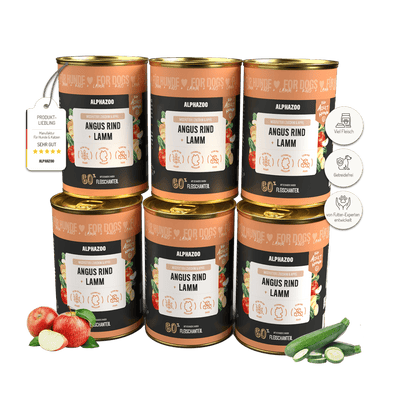 Angus Rind + Lamm Nassfutter für Adult Hunde