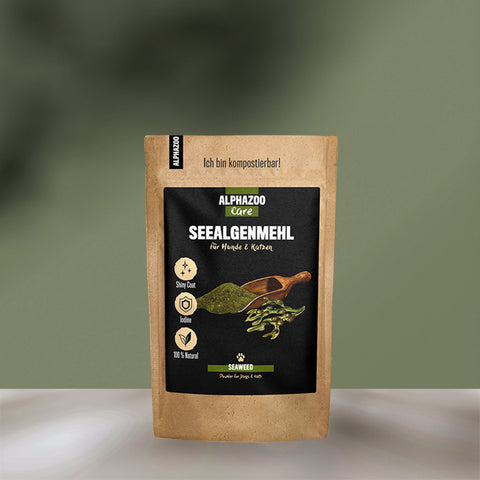 Seealgenmehl 250g für Hunde & Katzen I Ascophyllum Nodosum Seealgen