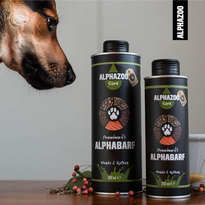 Alpha Barf Futteröl für Hunde & Katzen I Omega 3 6 9 zum Barfen