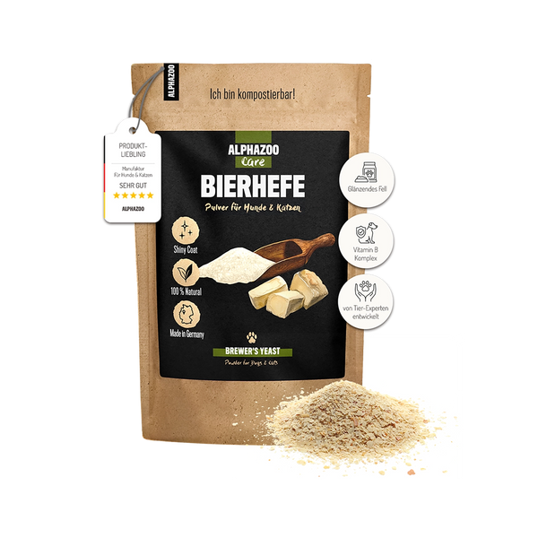 Brewer's yeast powder for dogs & cats I pure yeast I vitamin B complex