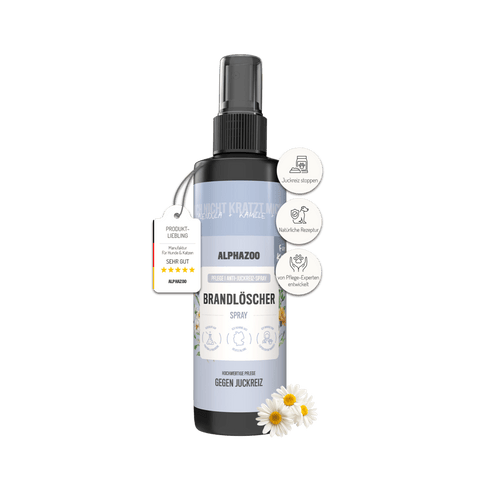 Fire extinguisher anti-itch spray for cats