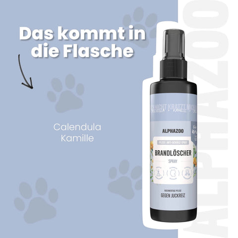 Fire extinguisher anti-itch spray for cats