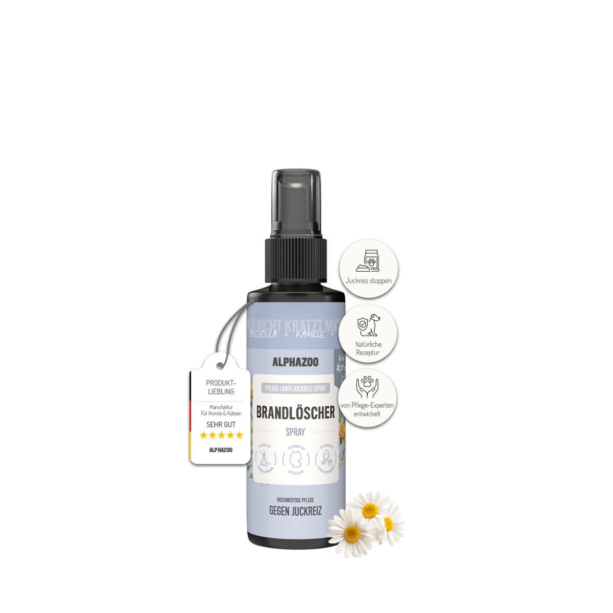 
                      Fire extinguisher anti-itch spray for cats Brandlöscher Anti-Itch Spray with Chamomile – gentle care for cats with skin irritations
                      