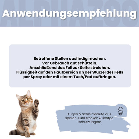 Fire extinguisher anti-itch spray for cats