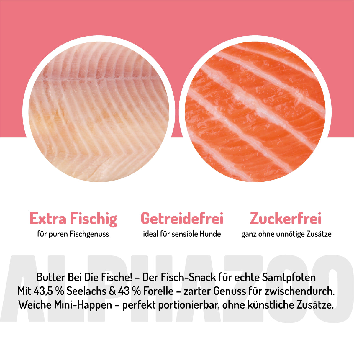 Butter Bei Die Fische! 65 g Butter bei die Fische – Soft-Snack mit Lachs & Forelle für Katzen