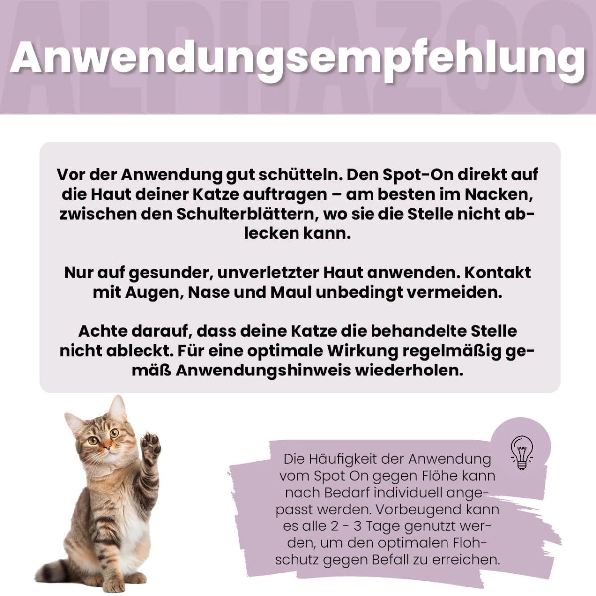 ByeByeVloh Spot-On für Katze ByeByeVloh Spot-On für Katzen – natürlicher Schutz gegen Flöhe