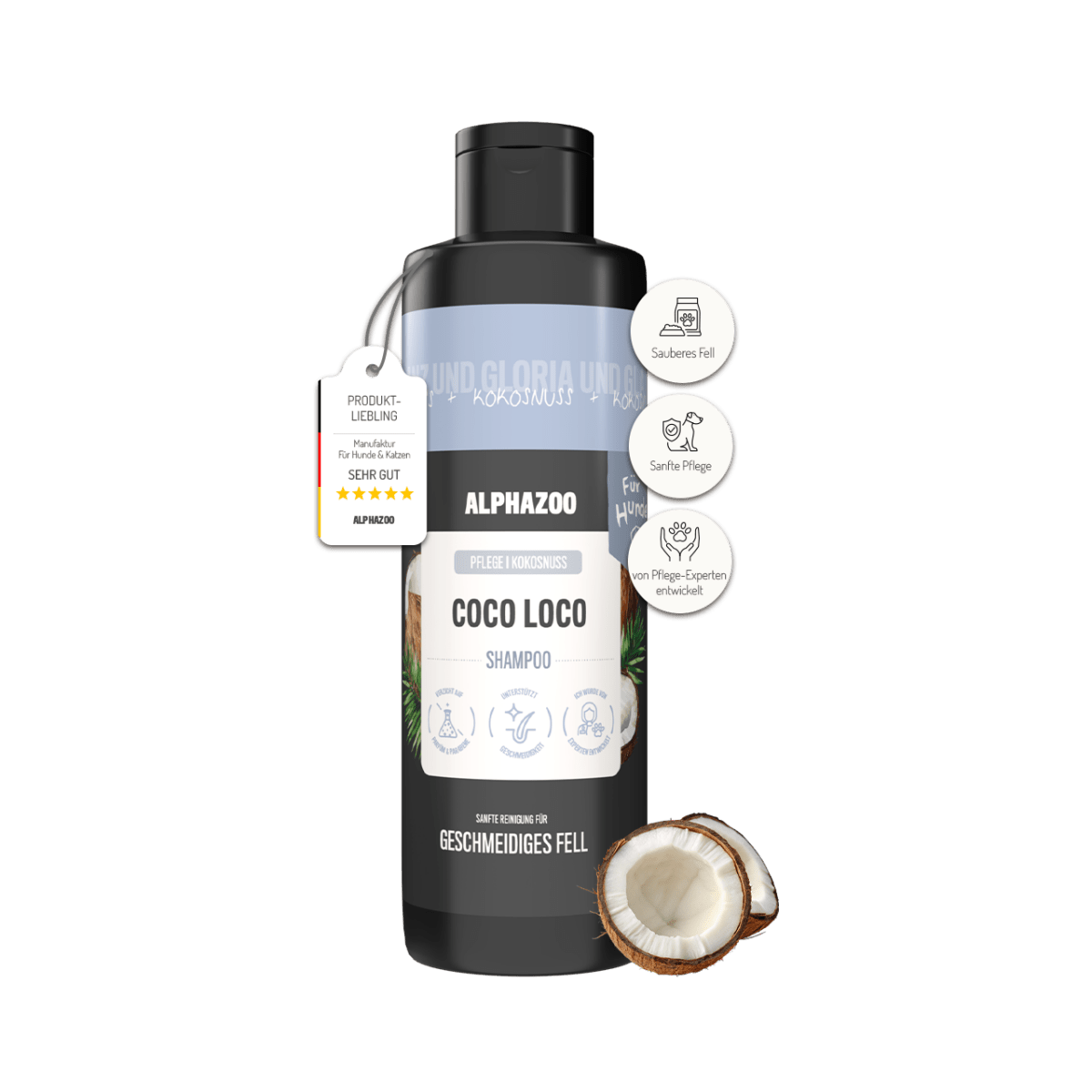 
                    Coco Loco Shampoo for Dogs 250 ml Coco Loco Shampoo for dogs – gentle cleansing & shiny coat
                    