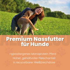 Monoprotein Pferd Nassfutter für Hunde