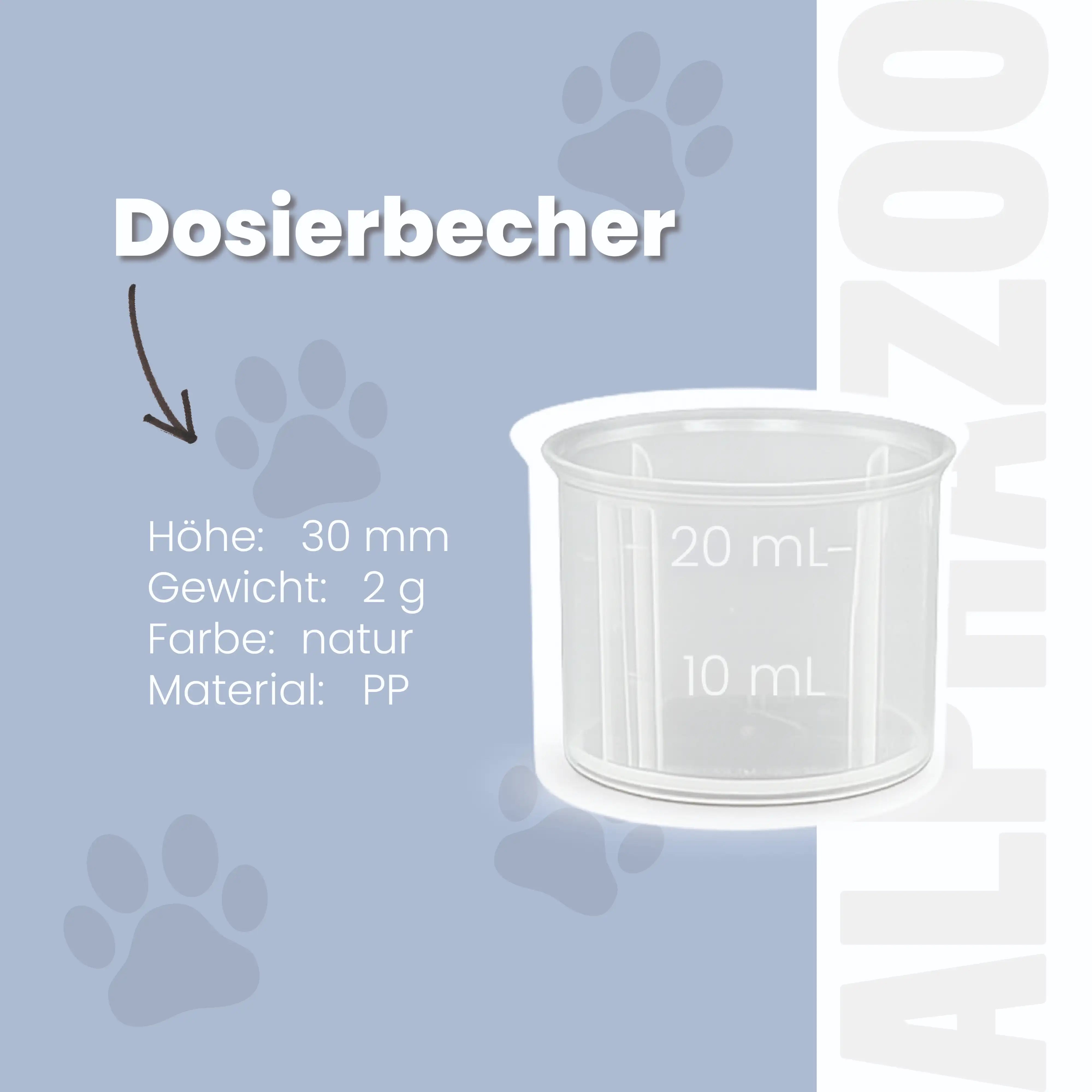 Messbecher für Futteröle Messbecher für Futteröle