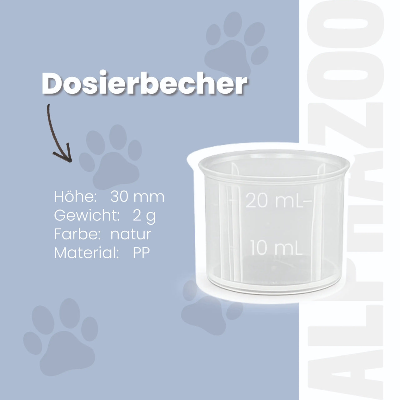 
                      Messbecher für Futteröle Messbecher für Futteröle
                      