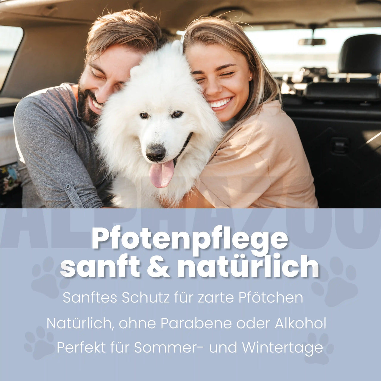 
                      Pawtable Pfotenpflege für Hunde alphazoo Pawtable Pfotenstick für Hunde - natürlich & pflegend, mit Kokosöl, Sheabutter & Vitamin E
                      