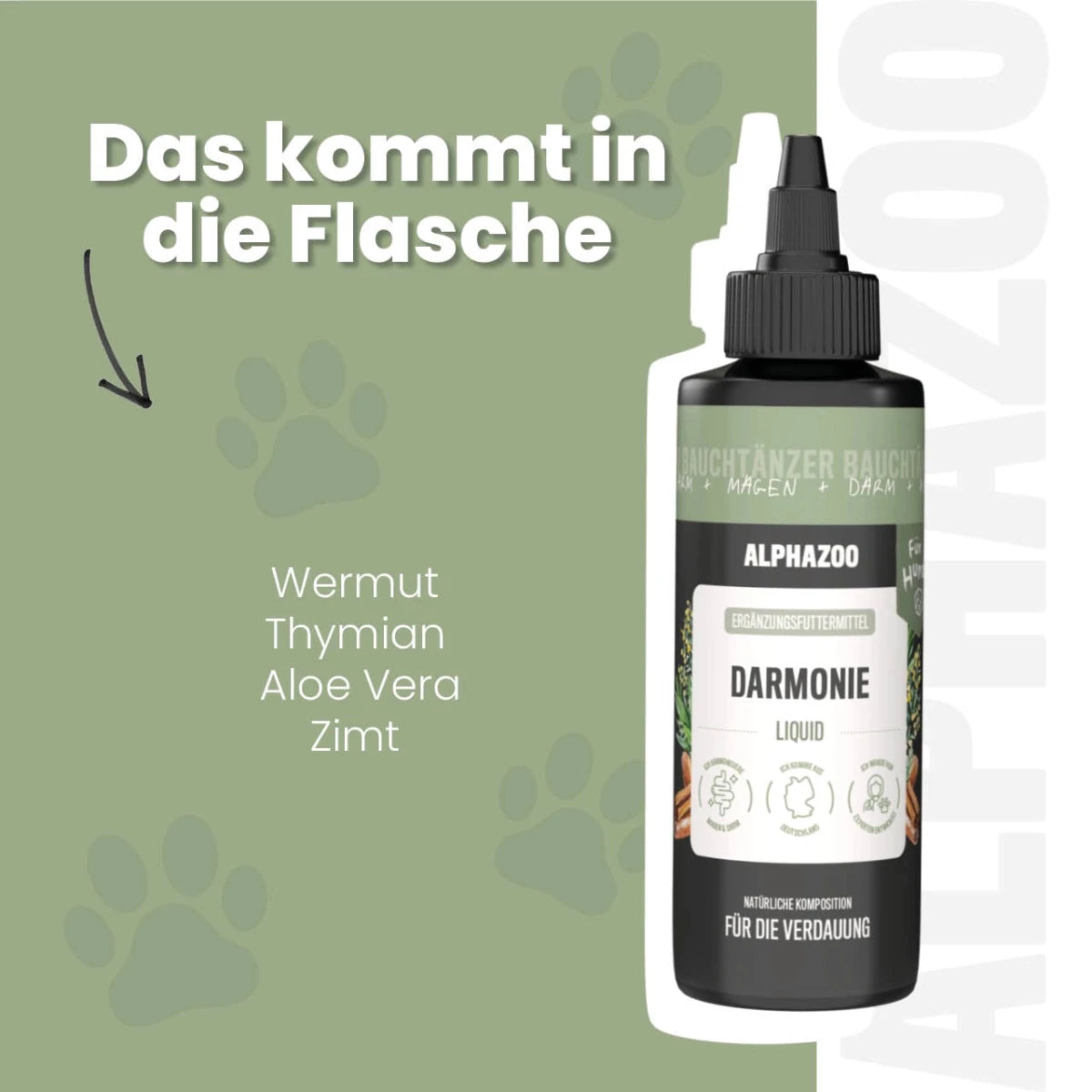 
                      Darmonie Liquid für Hunde Darmonie Liquid für Hunde – Natürliche Harmonie für Magen und Darm
                      