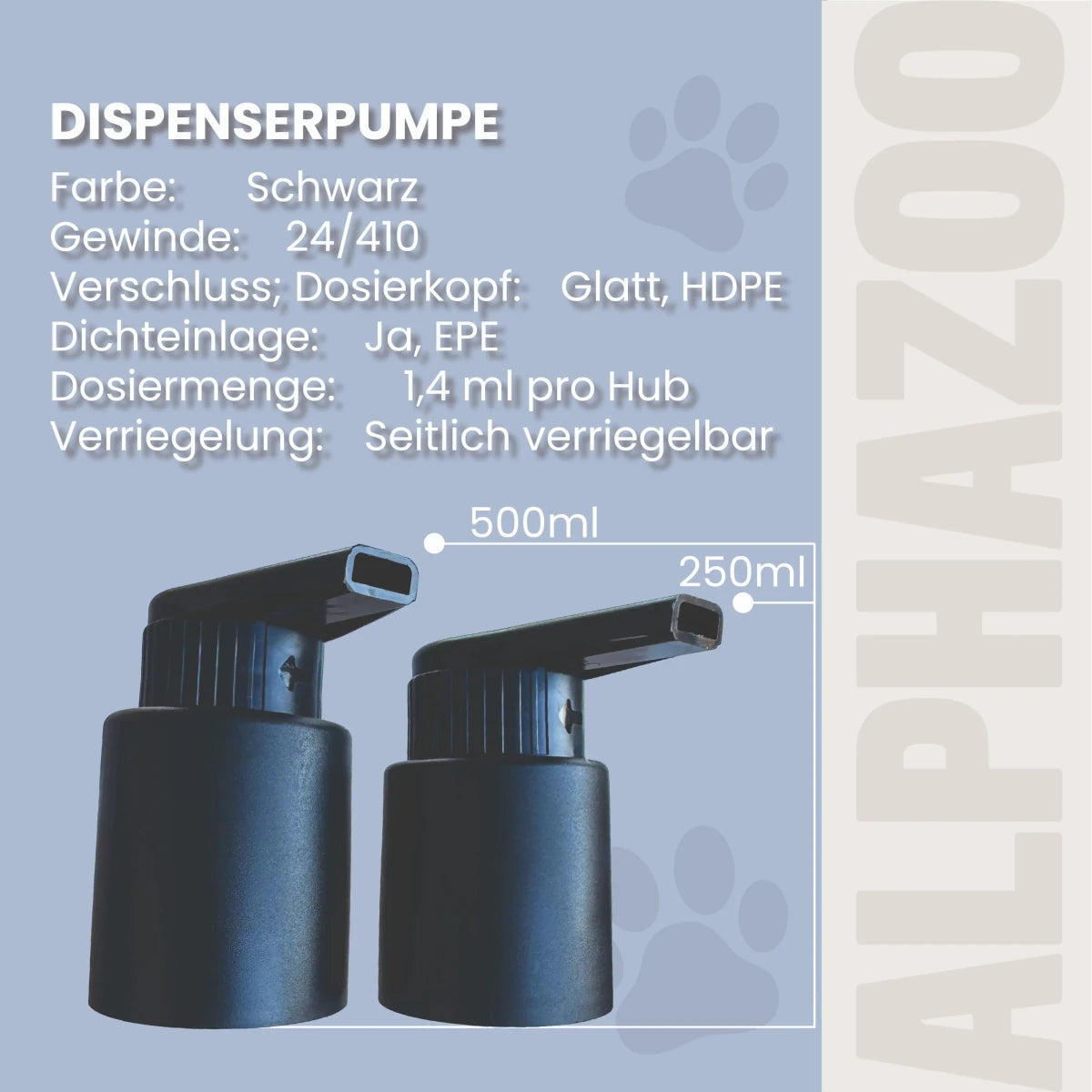 Dispenserpumpe für Futteröle