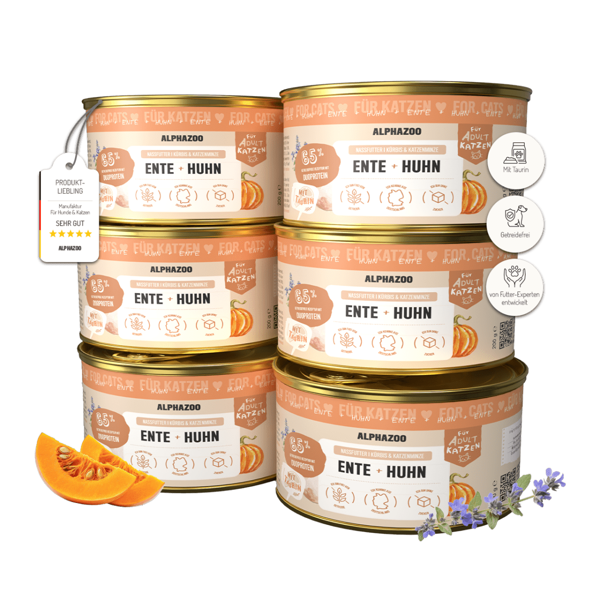 Duck + Chicken Wet Cat Food alphazoo wet food with duck and chicken - dual protein for cats